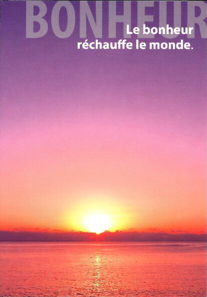 Carte simple - 10x15cm - Le bonheur réchauffe...