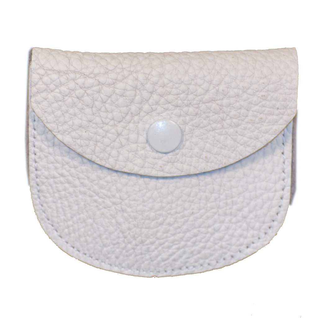 Rozenkranszakje - leder/wit (80x70mm)