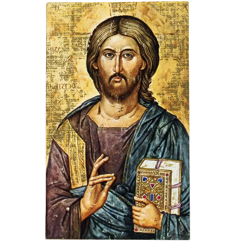 Icône collée - Pantocrator (65x100mm)