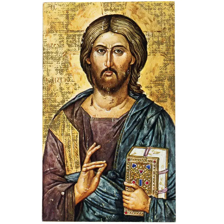 Ikoon geplakt - Pantocrator (105x145mm)