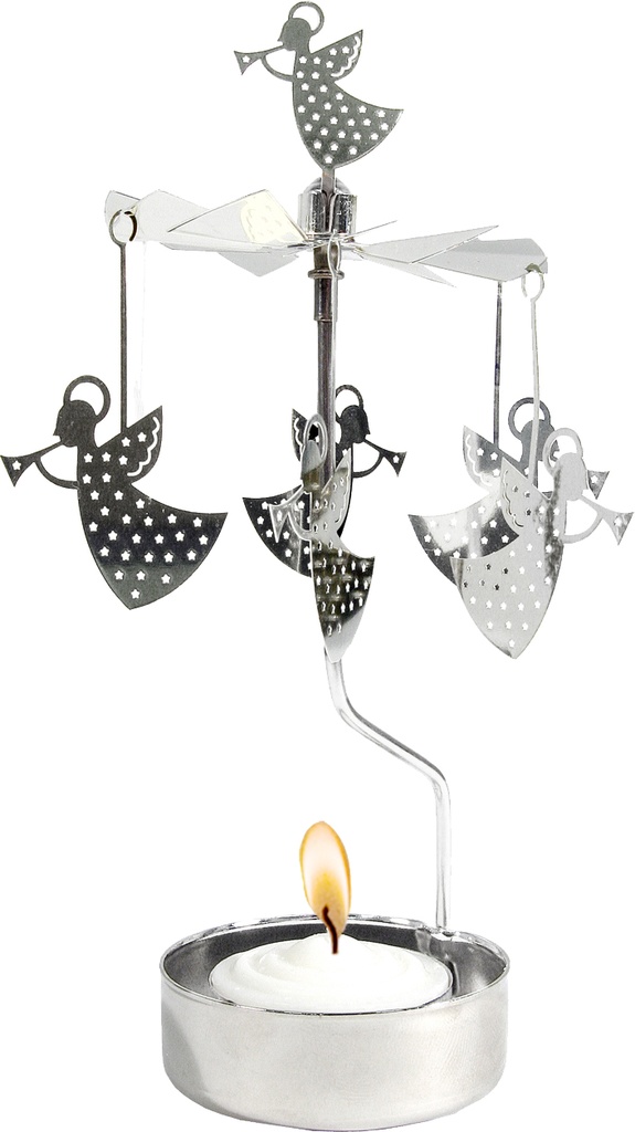 Photophore Rotant - trompette d'ange -16cm