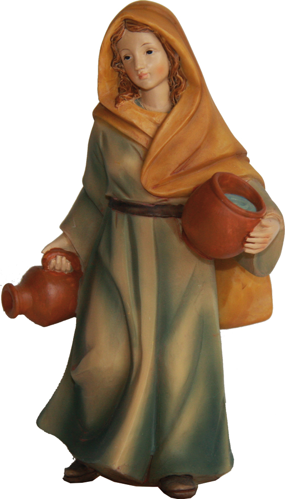 Maid With Two Jugs - Group 9cm 