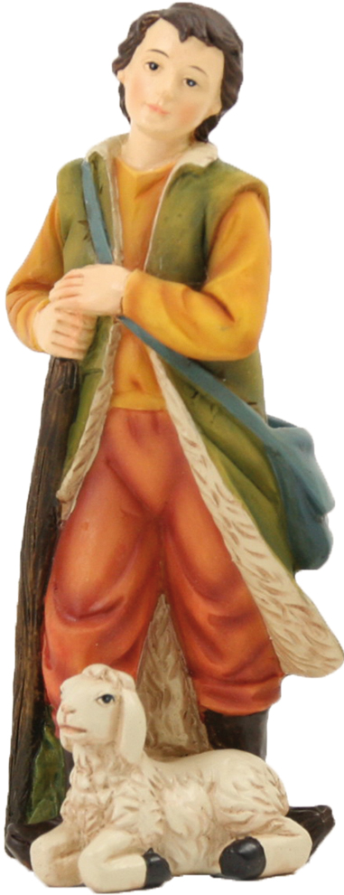 Young Farmer With Sheep - Group 9cm 