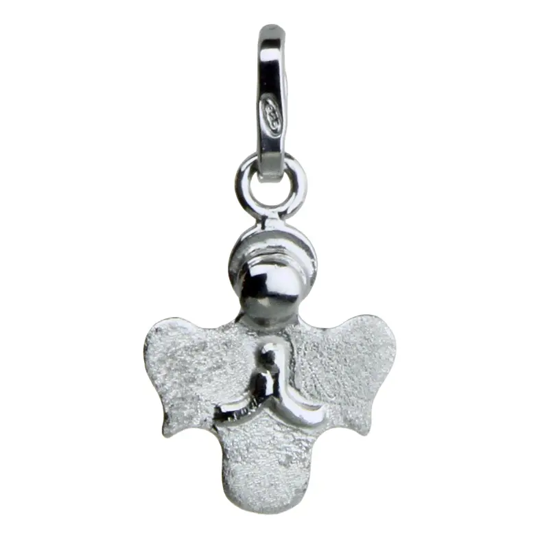 Hangertje Engel - zilver 925‰ mat (Ø13mm)
