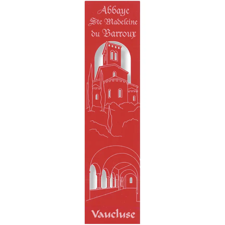 Bladwijzer gelaserd - Abdij Ste Madeleine Barroux - assorti (52,5x210mm)