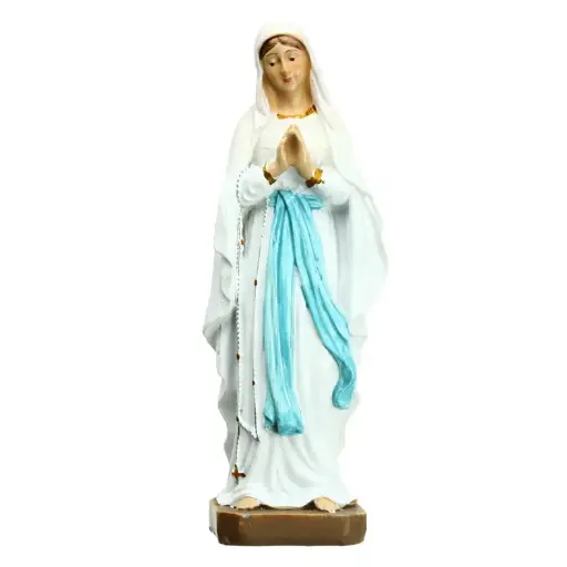 [BLD-09LOU15] Statue ND Lourdes - résine - 15cm