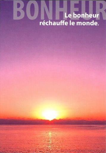 [CRT-21CS122] Carte simple - 10x15cm - Le bonheur réchauffe...
