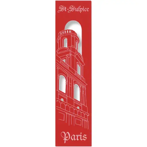 [PDO-00MPL938] Bladwijzer gelaserd - St Sulpice/Paris - assorti (52,5x210mm)