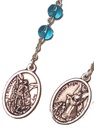 Rozenkrans H. Michael - semi-cristal blauw - 6mm