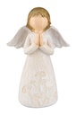 Engel - kunsthars/bloemendesign - 12cm/beige - assorti