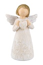 Engel - kunsthars/bloemendesign - 12cm/beige - assorti