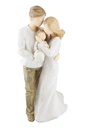 Handenhart - keramiek/verzilverd - 11x31 cm