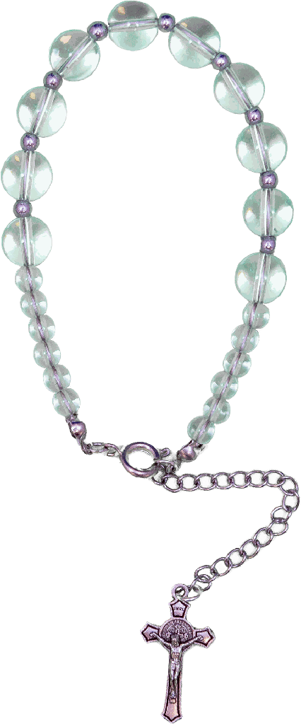 Bracelet - Pierre/transparant (Ø10mm)