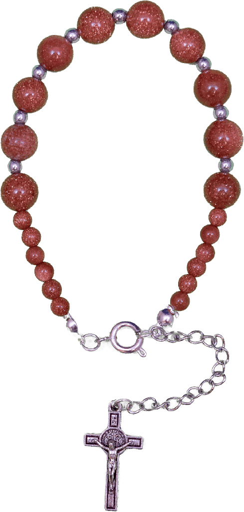 Bracelet - pierre naturel - pierre de sable (Ø10mm)