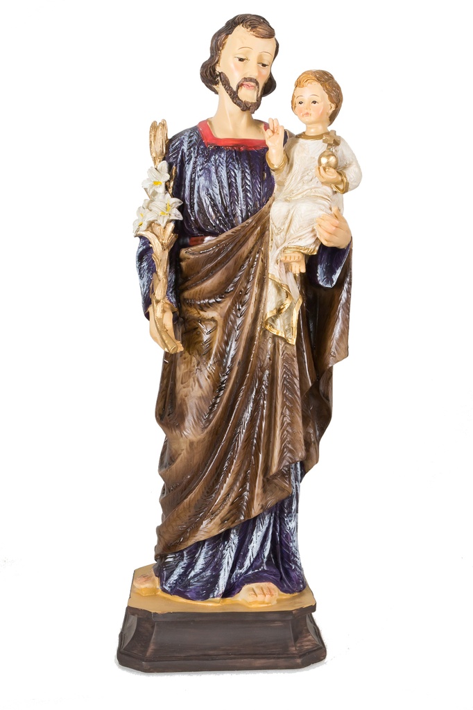 Statue St Joseph - résine - 20cm