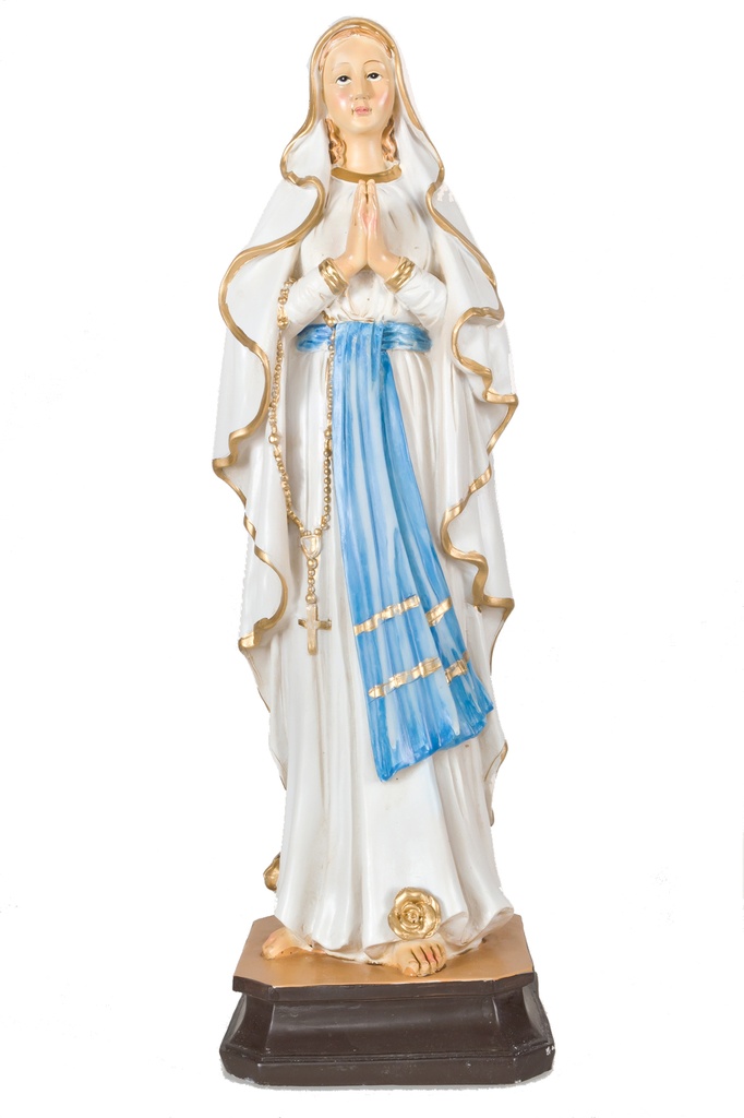 Statue ND Lourdes - résine - 20cm