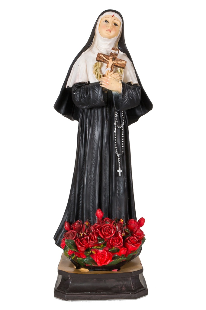 Statue Ste Rita - résine - 20cm
