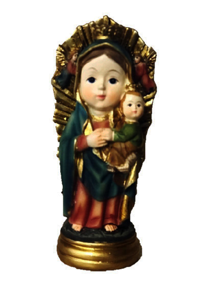 Statue Vierge ND Perp.Secours (enfantin) - résine - 9cm