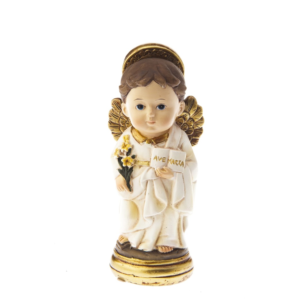 Kindbeeldje Engel Gabriel - polystone - 9cm