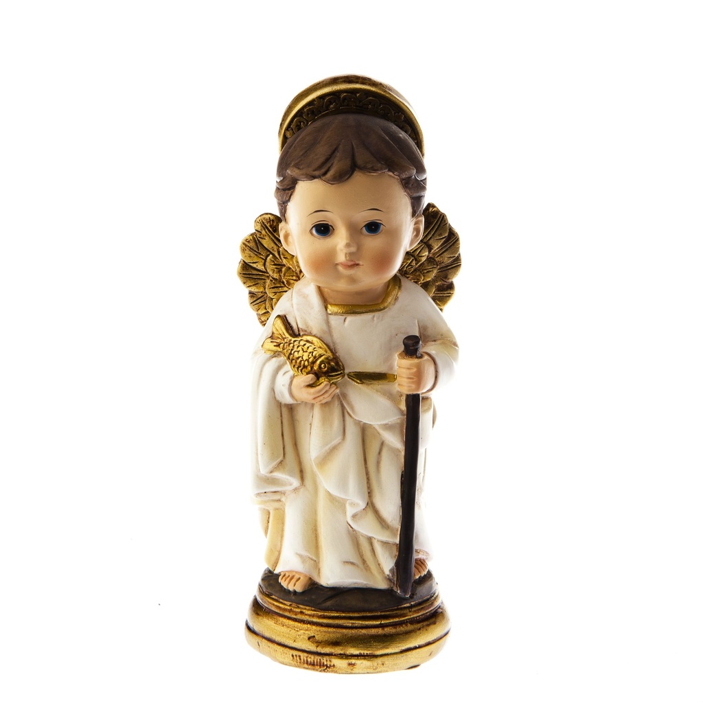 Kindbeeldje Engel Rafael - polystone - 9cm