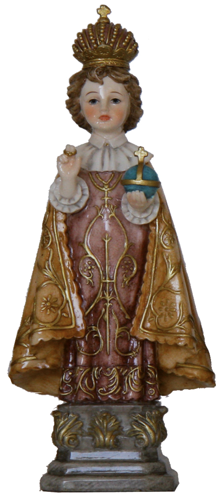 Infant Jesus Of Prague, Golden Cloak - 14,3 cm