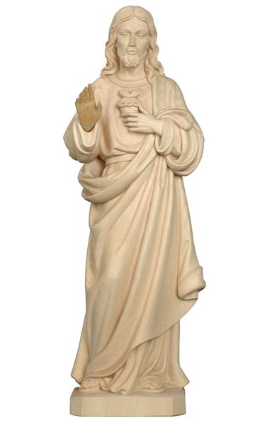 Herz Jesu - 12cm - Natur