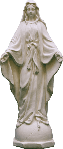 [BLD-82WON13WT] Statue Miraculeuse - résine/blanche - 13cm