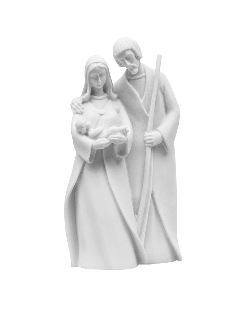 Heilige familie - kunsthars/wit - 14*7cm