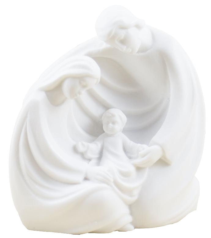 H.Familie  - kunsthars/wit - 9 cm