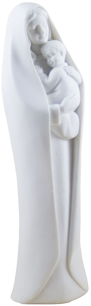 Marie en kind  - kunsthars/wit - 21 cm