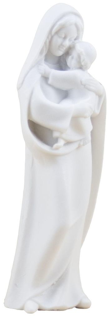 Marie en kind - kunsthars/wit - 10 cm