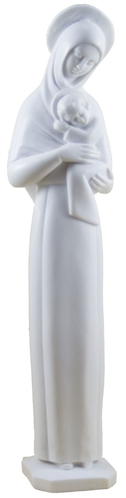 Madone m age enfant  - résine/blanche - 21*4cm