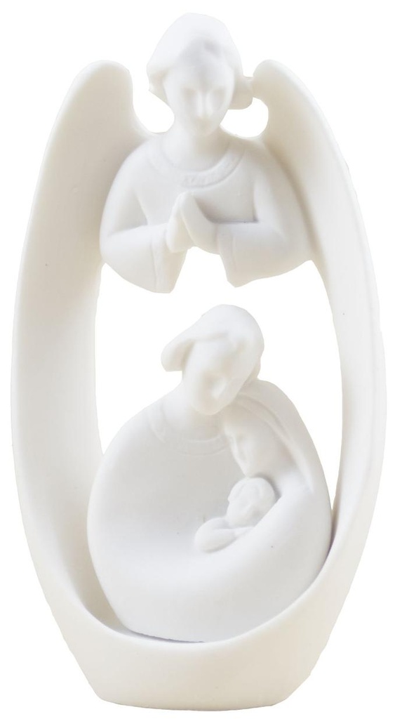 Ange gloria nativite  - résine/blanche - 11*6cm