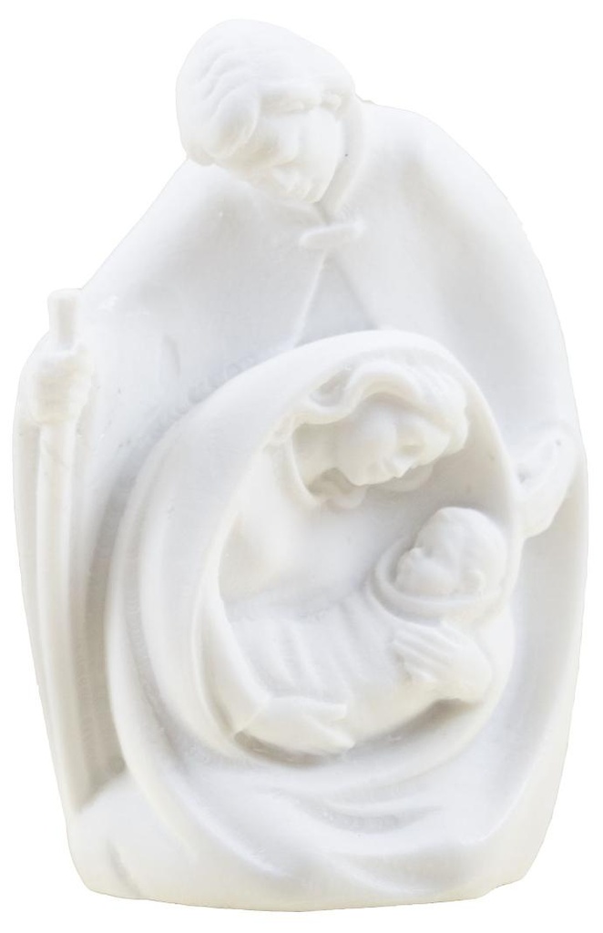 Heilige familie doek  - kunsthars/wit - 8*6 cm