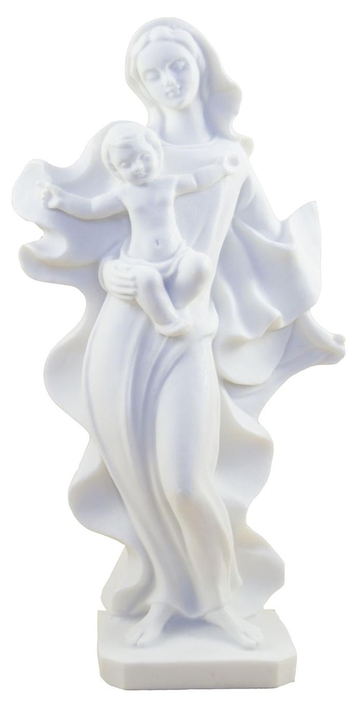 Madonna open armen - kunsthars/wit - 16*9cm