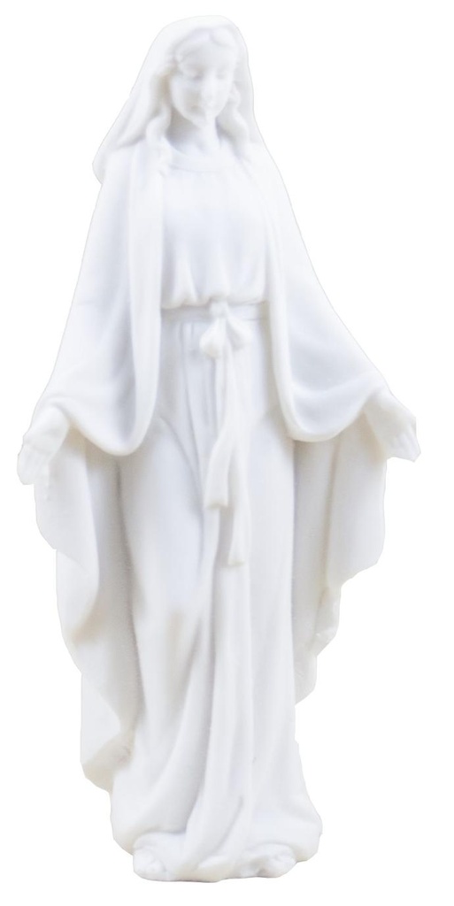 Statue Wuntertätige Madonna - Polyresine/weiss - 10*5cm