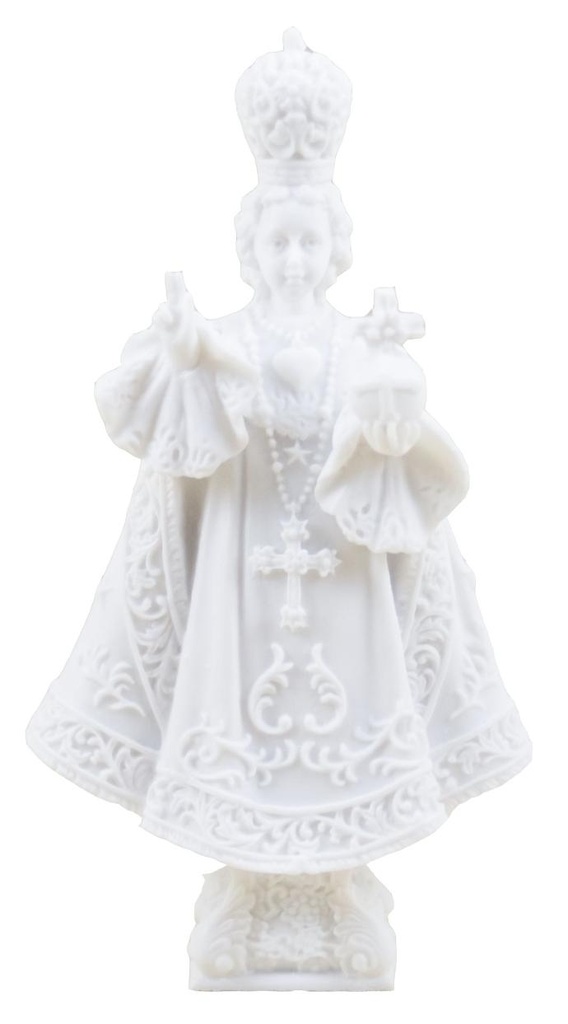 Jesus de Prague  - résine/blanche - 10*5 cm