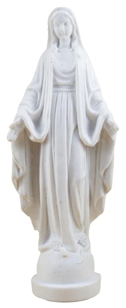 Vierge Immaculée  - résine/blanche - 15 cm