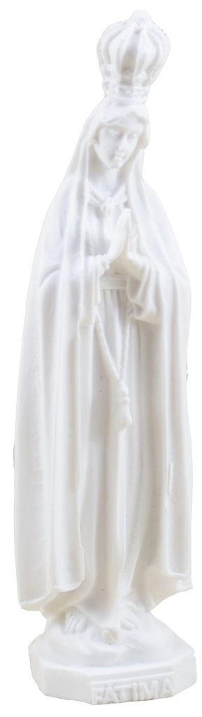 Vierge de Fatima  - résine/blanche - 15*4cm