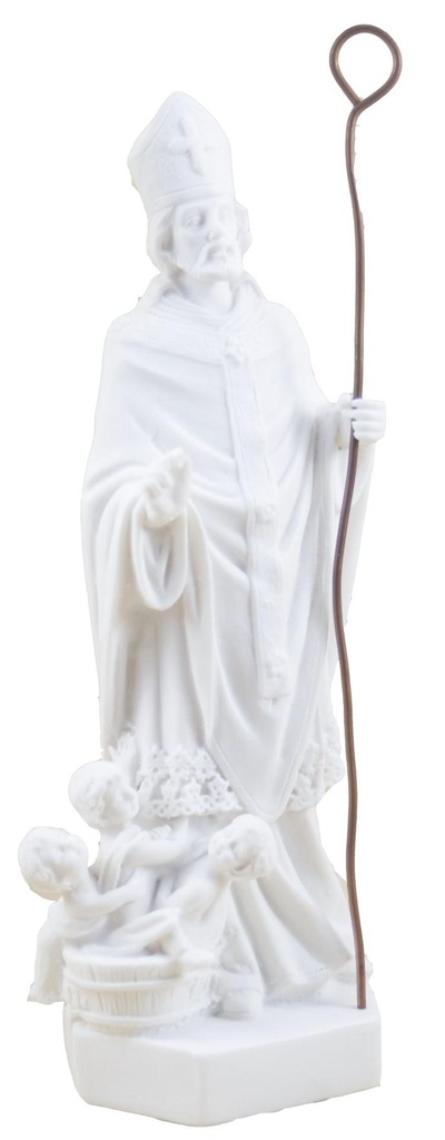 Sinterklaas  - kunsthars/wit - 15*5cm