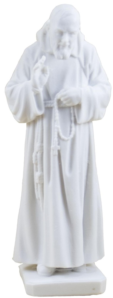 Padre Pio  - résine/blanche - 14*5cm