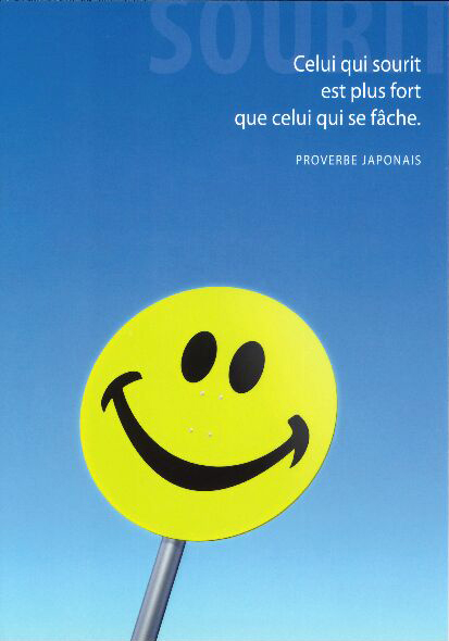 Carte simple - 10x15cm - Celui qui sourit...