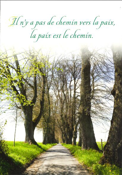 Kaart - 10x15cm - Il n'y a pas de chemin...