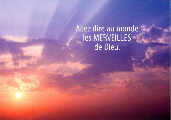 Carte simple - 10x15cm - Aller dire au monde...