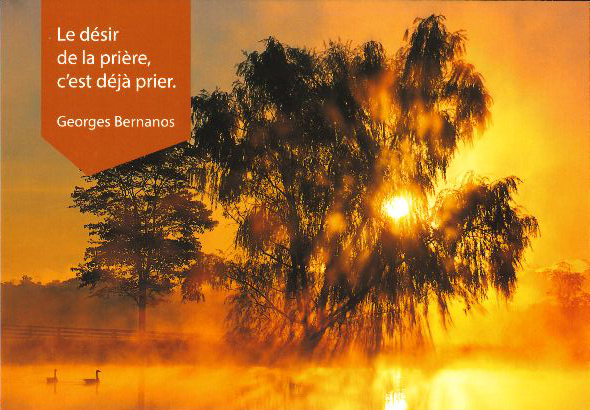 Carte simple - 10x15cm - Le désir de la prière...