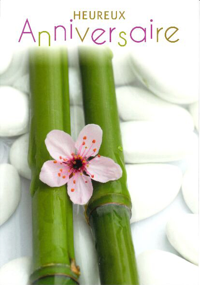 Kaart - 10x15cm - Heureux Anniversaire