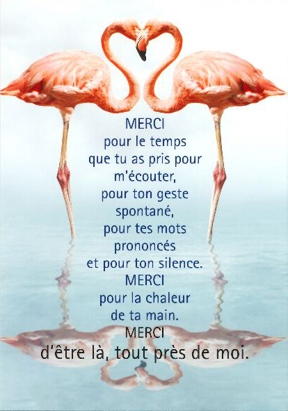 Kaart - 10x15cm - Merci pour le temps que tu as...