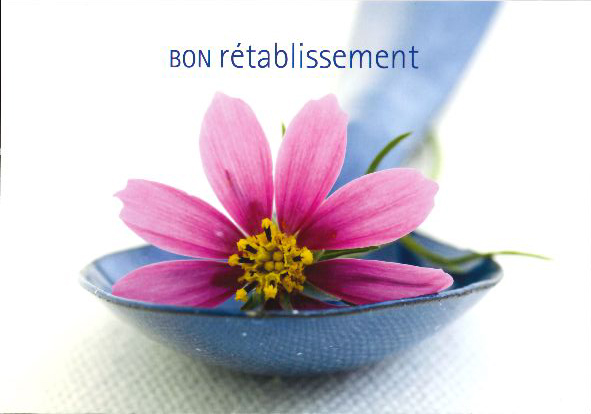 Kaart - 10x15cm - Bon rétablissement