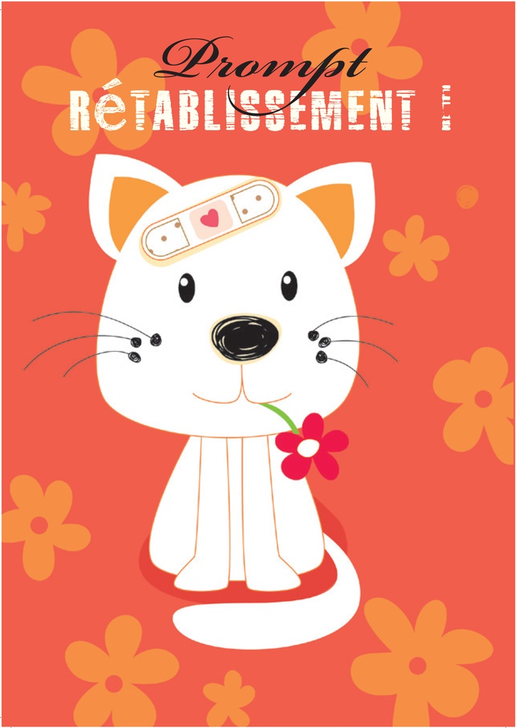 Carte simple - 10x15cm - Prompt Rétablissement