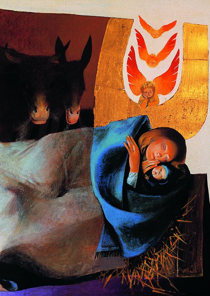 Carte simple Noël 10x15cm - Noël, le monde accueille...